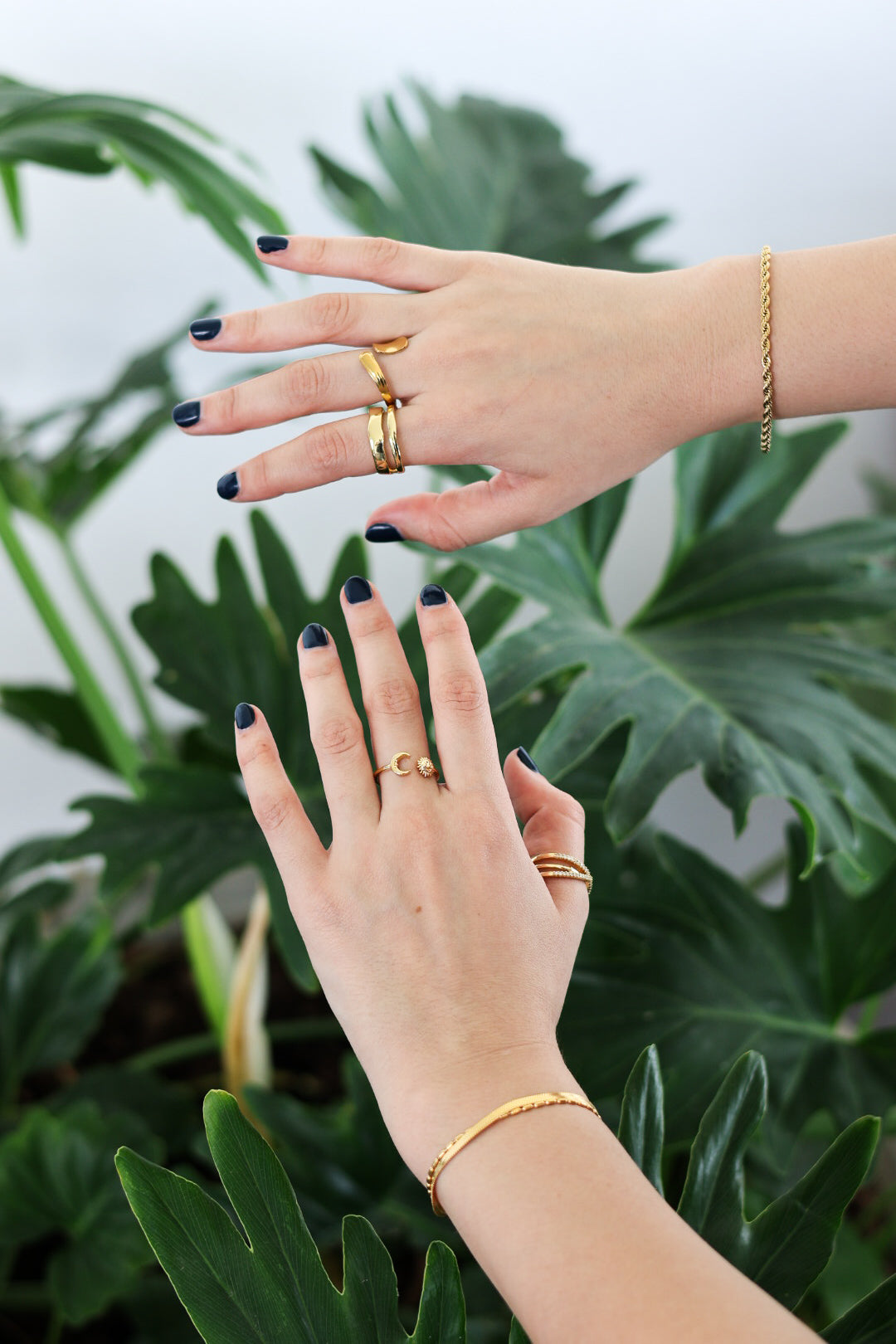 Anillo Sol y Luna Gold