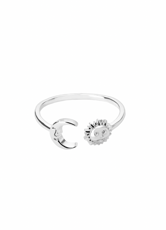 Anillo Sol y Luna Silver