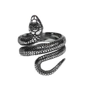 anillo serpiente caballero acero inoxidable